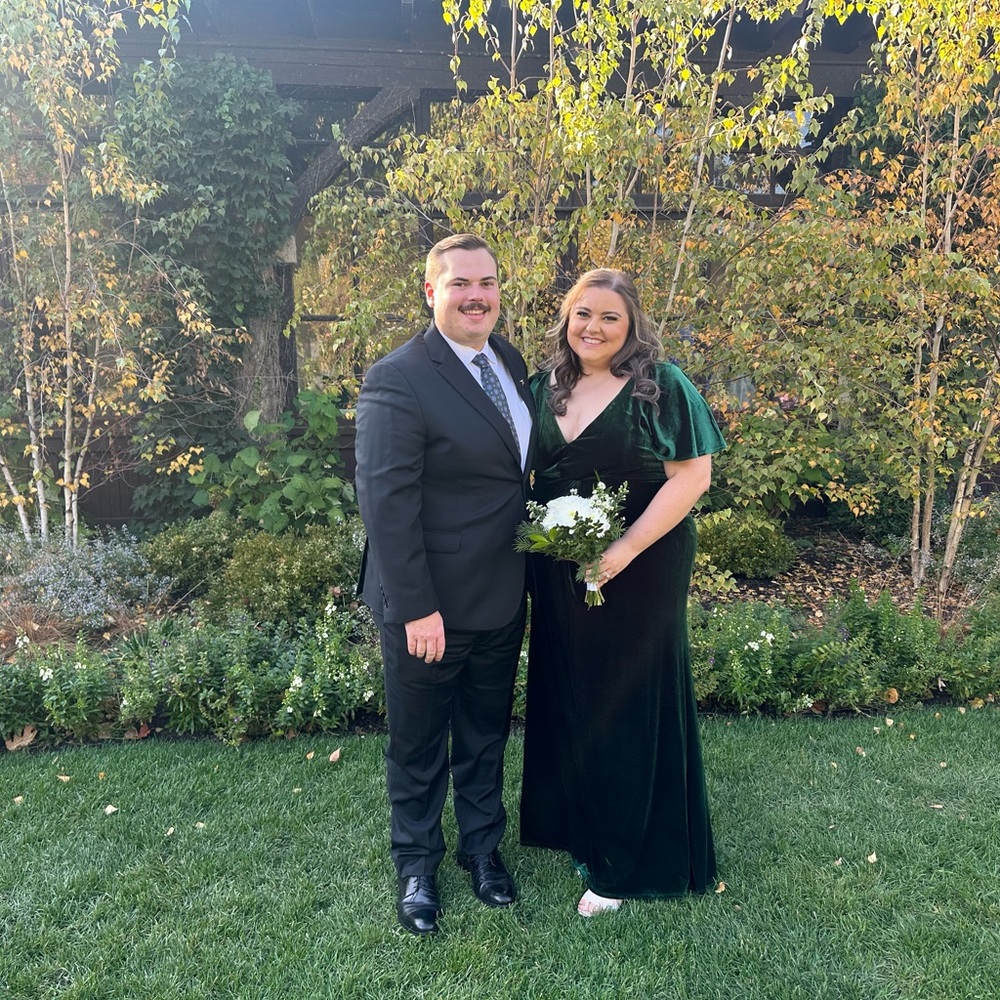 Revelry Emerald Gwen Bridesmaid Dress